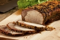 Roasted Pork Loin with Mustard and Herbs