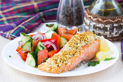 Winner Winner Fish Dinner: Baked Salmon with a Parmesan Crust